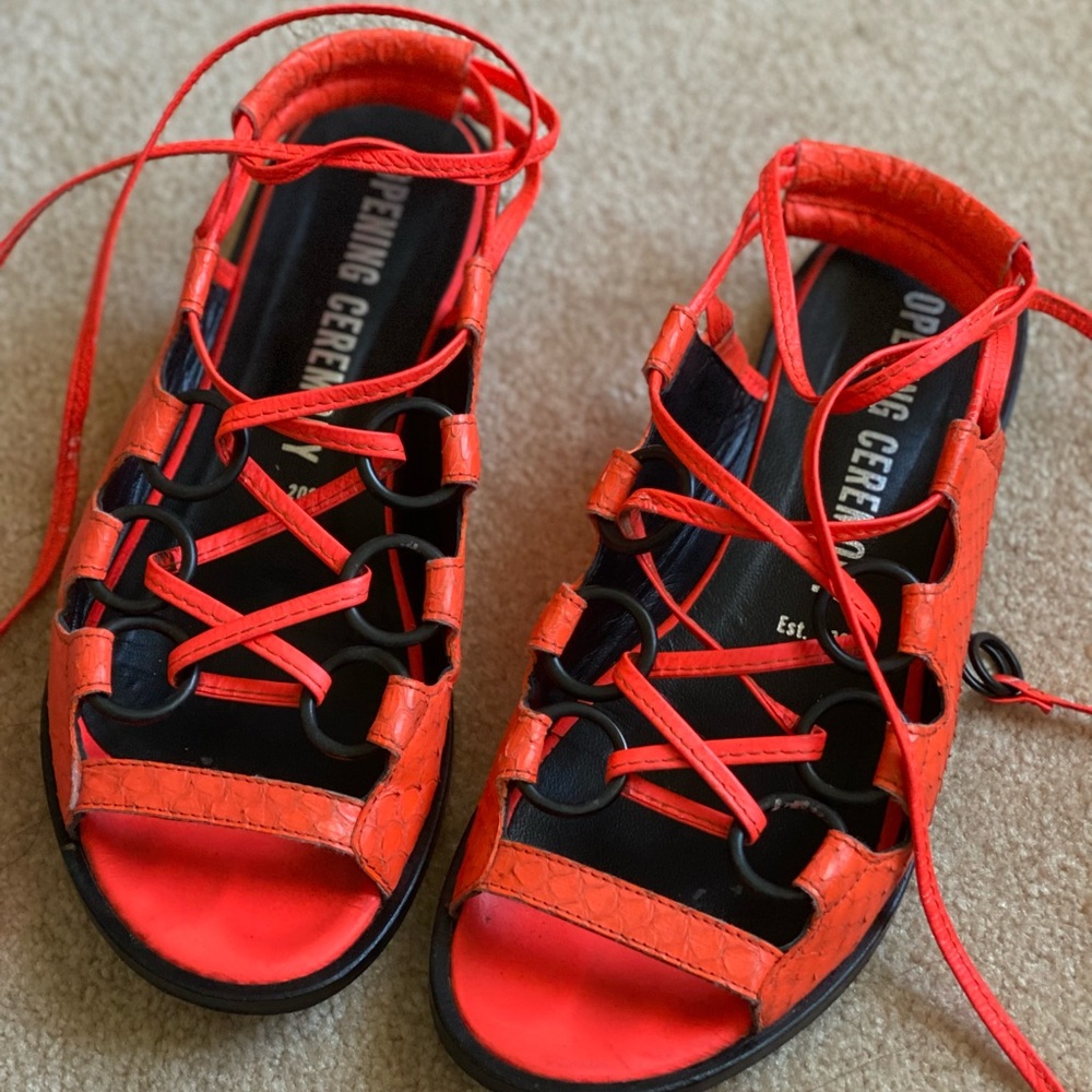 Opening Ceremony Python Gladiator Sandal